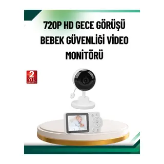 Sesli ve Görüntülü Bebek Kamerası Sıcaklık Takipli
