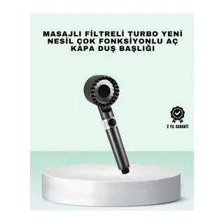 Aç Kapa Tuşlu Filtreli Duş Başlığı Yeni Nesil Tasarım