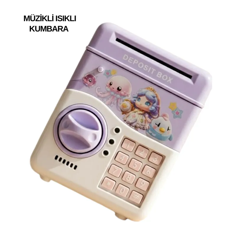 SAM51 Müzikli Işıklı Kumbara Mor