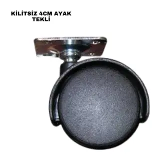 Kilitsiz 4CM Ayak Tekli