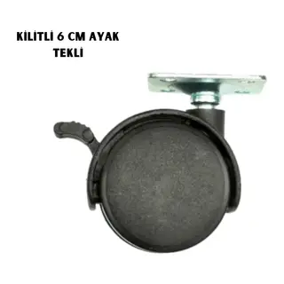 Kilitli 6CM Ayak Tekli