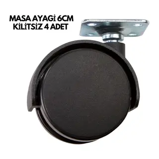 Masa Ayağı 6CM Kilitsiz 4 Adet