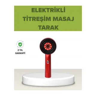 Elektrikli Titreşim Masaj Tarak Kırmızı Işık Terapi