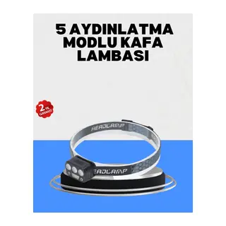 Gece Koşusu İçin LED Kafa Lambası El Sensörlü