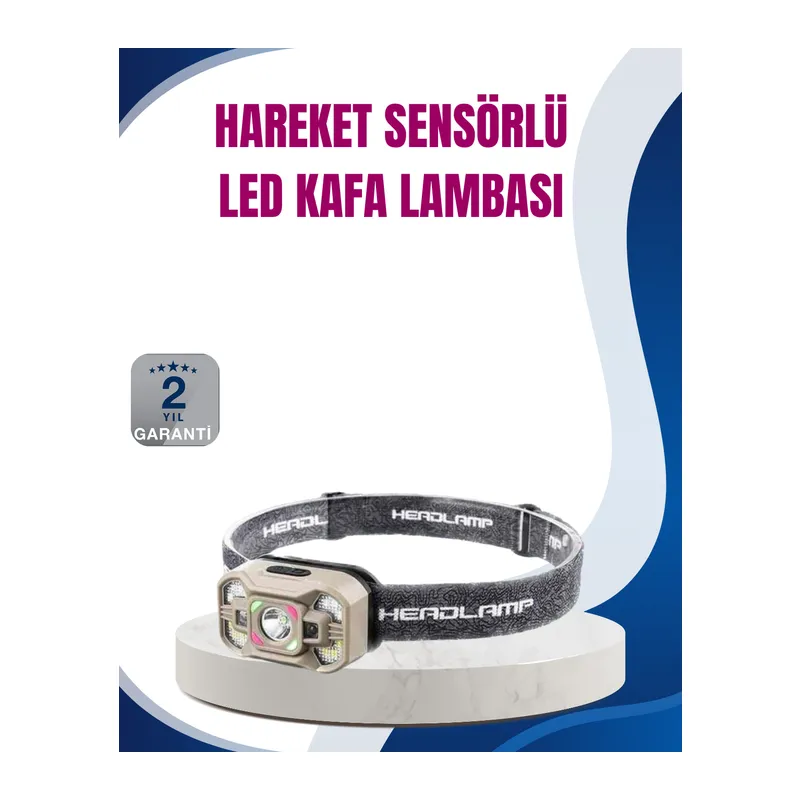 Hareket Sensörlü LED Far 45 Derece Ayarlı Şarj Edilebilir