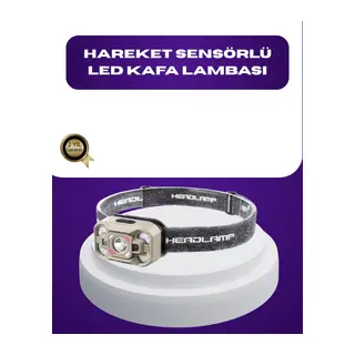 Wave Sensörlü LED Kafa Lambası Şarjlı Ayarlanabilir Işık