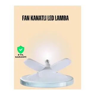 Yüksek Işık Güçlü LED Ampül 4 Kollu Katlanır Pervane Tasarım
