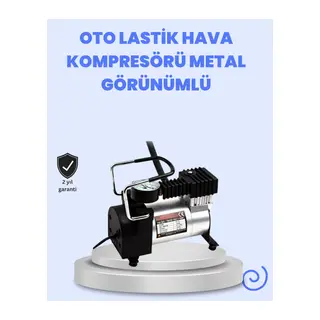 DC 12V Metal Hava Kompresörü Araç Lastik Şişirme 35L/Dk