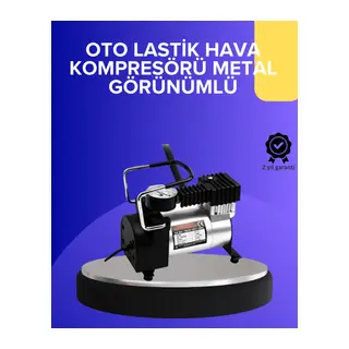 Metal Gövdeli Oto Lastik Hava Kompresörü 12V 140 PSI Hızlı Şişirme