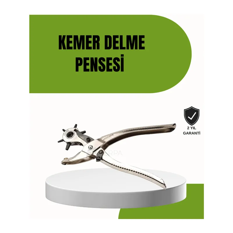 Deride Kemer Çanta Ayakkabı Delme Pensesi 6 Uçlu Döner Başlıklı Tamir Aleti