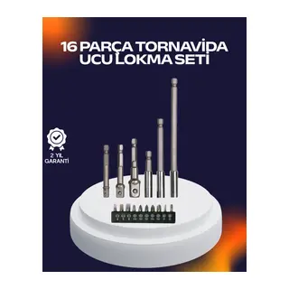 16 Parça Usta İşçilik Bits Takımı Vida Sökme Takma Set