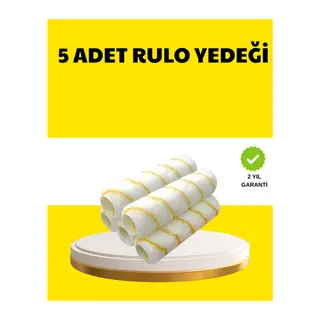 5’li İnce İşçilik Boya Rulo Seti Pürüzsüz ve Eşit Kaplama