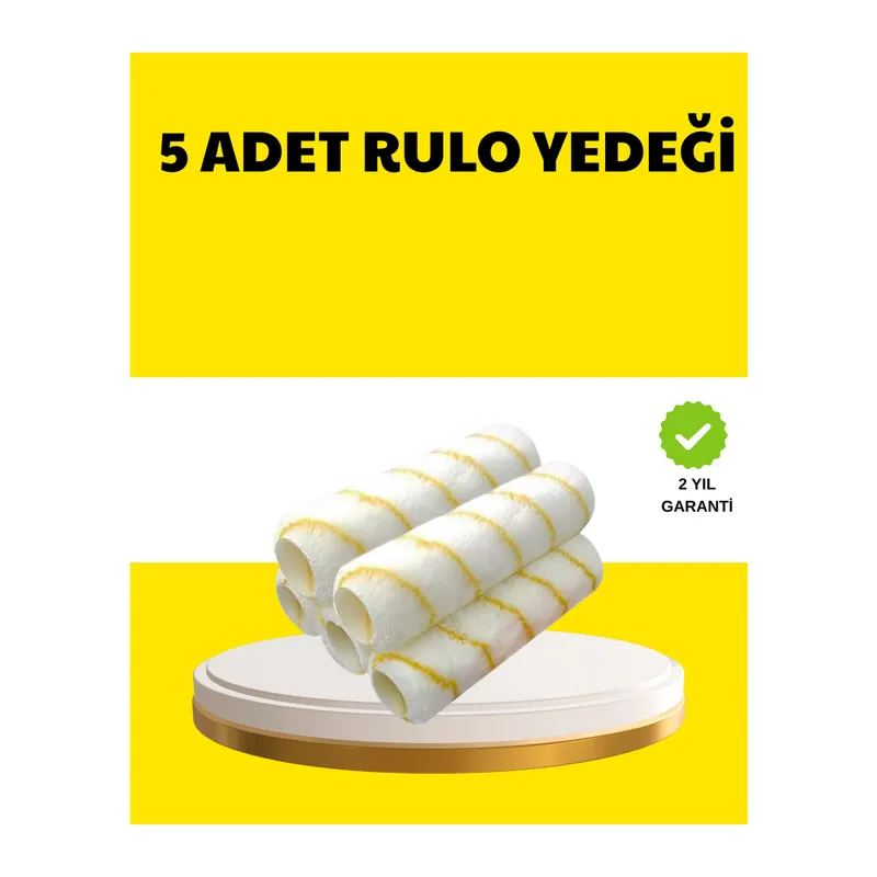 5’li İnce İşçilik Boya Rulo Seti Pürüzsüz ve Eşit Kaplama
