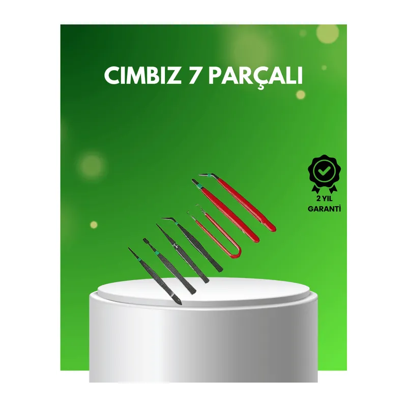 7 Parça Hassas Çelik Cımbız Seti Elektronik ve Saat Tamiri İçin