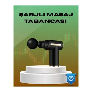 6 Kademeli Kas Masaj Tabancası 4 Başlıklı Güçlü Sessiz Sporcu Masaj Cihazı Şarjlı