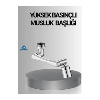 1080° Dönebilen Musluk Başlığı Robotik Kol Havalandırıcı Çok Yönlü Su Yönlendirme