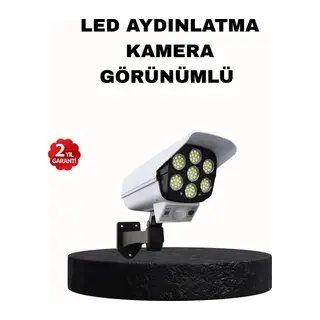 Güneş Enerjili Güvenlik Işığı Dış Mekan 5 Eksen Ayarlı ve PIR Hareket Sensörlü