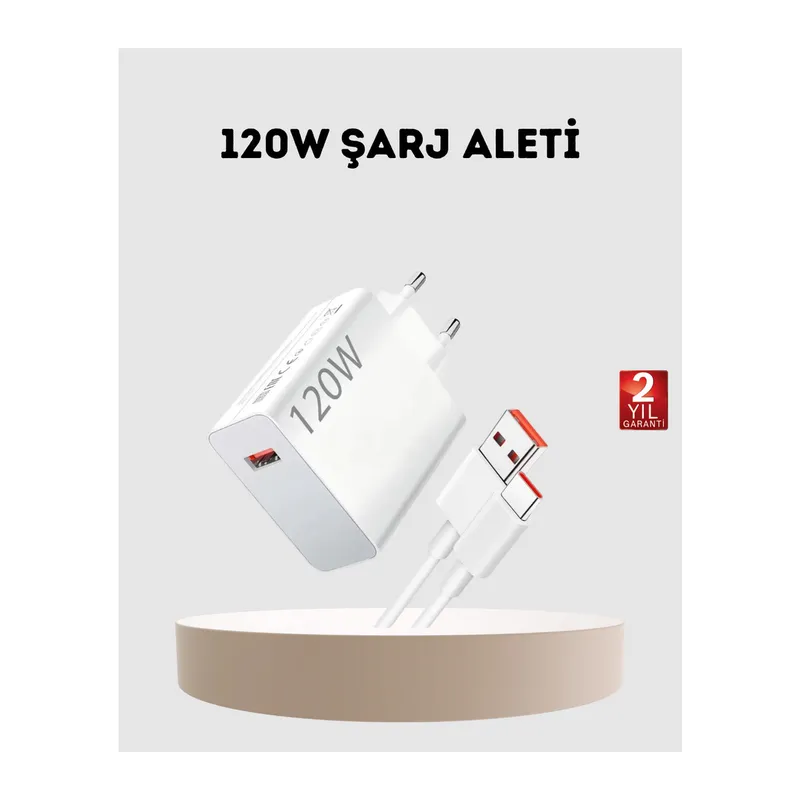120W USB-C Şarj Adaptörü Süper Hızlı Şarj Güç Kaynağı Seti