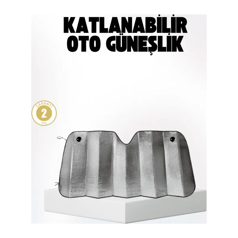 Otomobil Güneşliği – Katlanabilir Tasarım ve Süngerli Isı Yalıtımı