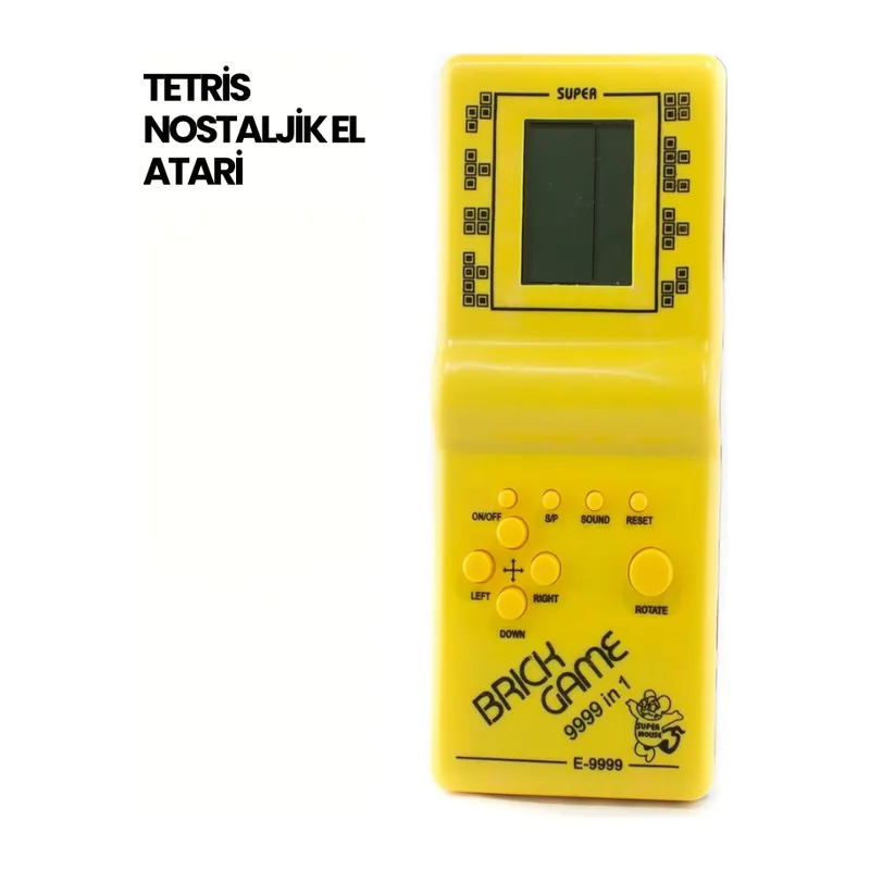 Klasik Gameboy Tetris Oyunu – Taşınabilir Pil ile Çalışan Retro El Konsolu