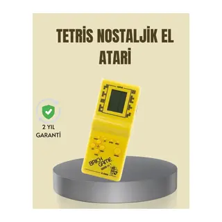 Taşınabilir Tetris Oyunu El Konsolu – Dayanıklı Plastik, Pil ile Çalışan Retro Oyun Aleti