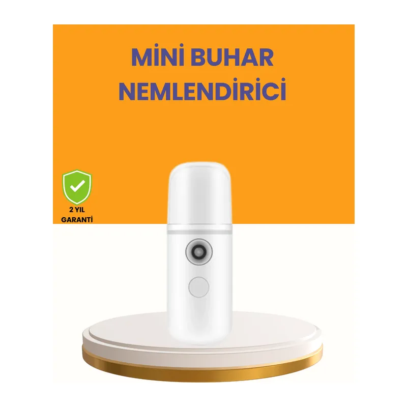 Taşınabilir Şarjlı Buhar Nemlendirici – Kablosuz Akıllı Pro Teknolojili Mini Cilt ve Ortam Nemlendirici