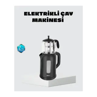 Sinbo Elektrikli Çay Makinesi 1.7 L Su Isıtıcı ve Cam Demlikli Güvenli Kullanım