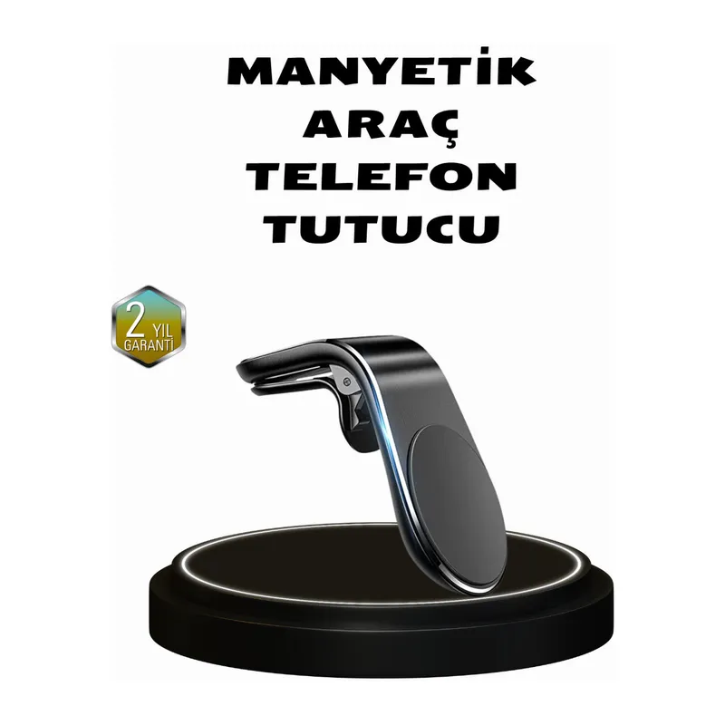360° Dönebilen Manyetik Araç Telefon Tutucu Sarsıntısız ve Şık Tasarımlı