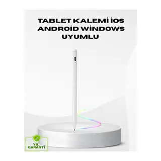 Type-C Şarjlı Dokunmatik Kalem – iPad, iPhone ve Android Uyumlu, Sessiz Çalışan