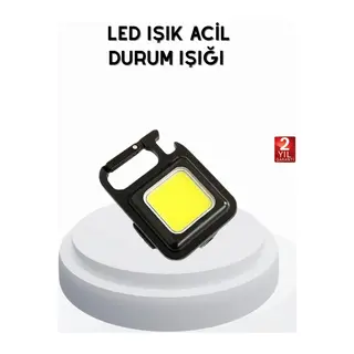 Mini 800 Lümen LED El Feneri – USB Şarjlı, 3 Kademeli Işık, Şişe Açacaklı Taşınabilir Tasarım