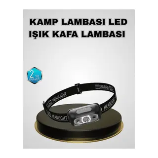 IPX5 Su Geçirmez Şarjlı LED Kafa Feneri | Hareket Sensörlü, Ayarlanabilir 60° Far