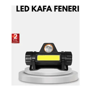 Profesyonel Şarjlı LED Kafa Lambası – Uzun Mesafe + Ortam Aydınlatması