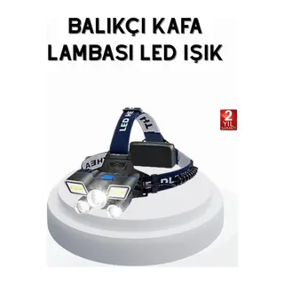 Profesyonel Şarjlı LED Far – IPX5 Suya Dayanıklı, 4 Işık Modu, Hareket Sensörlü