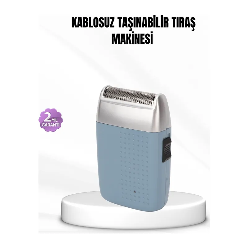 Taşınabilir Şarjlı Tıraş Makinesi – Kuru Kullanım, Özel Sakal Başlıkları