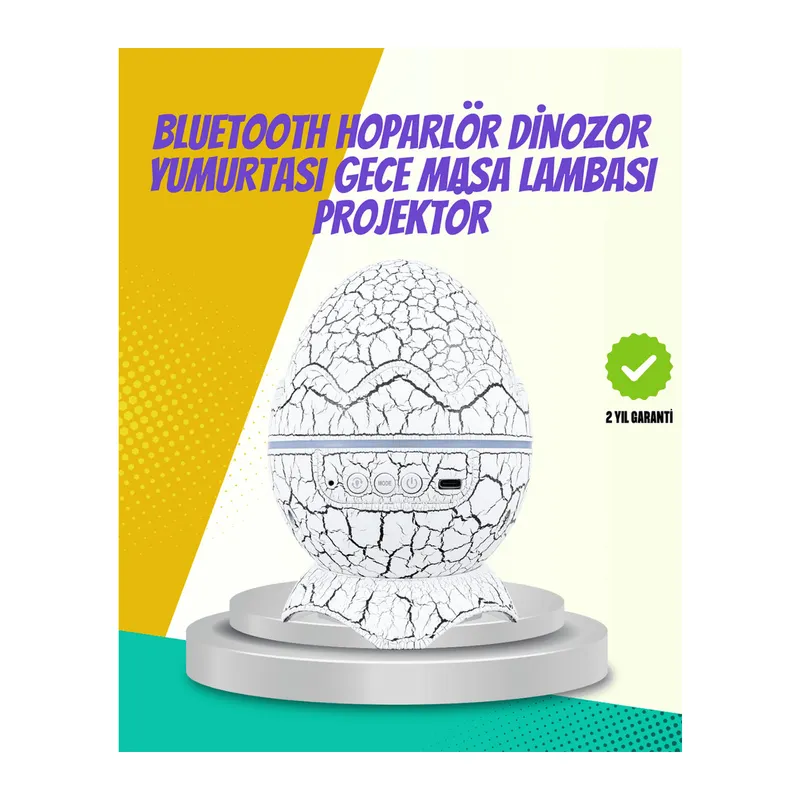 Çocuk Odası İçin Galaxy Projektör + Beyaz Gürültü + Uzaktan Kumandalı