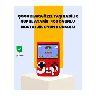 400 Oyunlu Taşınabilir Retro El Konsolu
