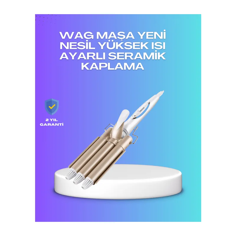 Hızlı Isınan Şarjlı Saç Kıvırıcı Maşa