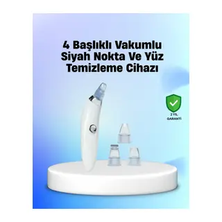 Vakum Teknolojili Siyah Nokta Temizleyici Cihaz – 4 Farklı Başlık ve Derinlemesine Gözenek Temizliği