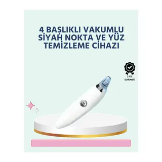 Cilt Dostu Vakumlu Siyah Nokta Temizleyici – Siyah Nokta, Yağ ve Makyaj Kalıntılarına Karşı