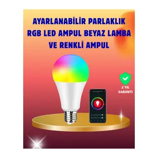 Enerji Verimli Akıllı LED Ampul, Uzaktan Kontrol Özellikli