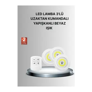 Dekoratif ve Pratik 3’lü Kumandalı Spot LED Aydınlatma
