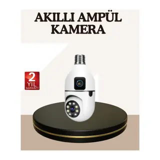 İki Yönlü Sesli WiFi Kamera – Ampul Tipi Ev ve Ofis Güvenlik Kamerası