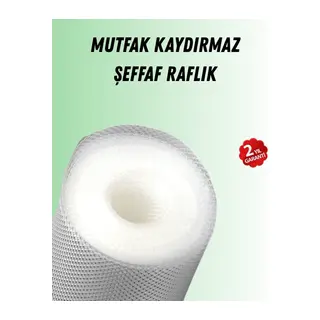 Şeffaf mutfak raflığı ve çekmece kaplaması kaydırmaz pvc