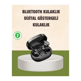 LED Ekranlı Şarjlı Kablosuz Kulak İçi Kulaklık