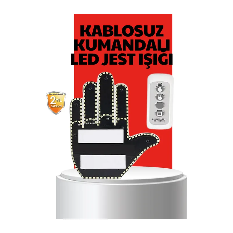 Uzaktan Kumandalı LED Jest Işığı – 3 Farklı Hareket Modu