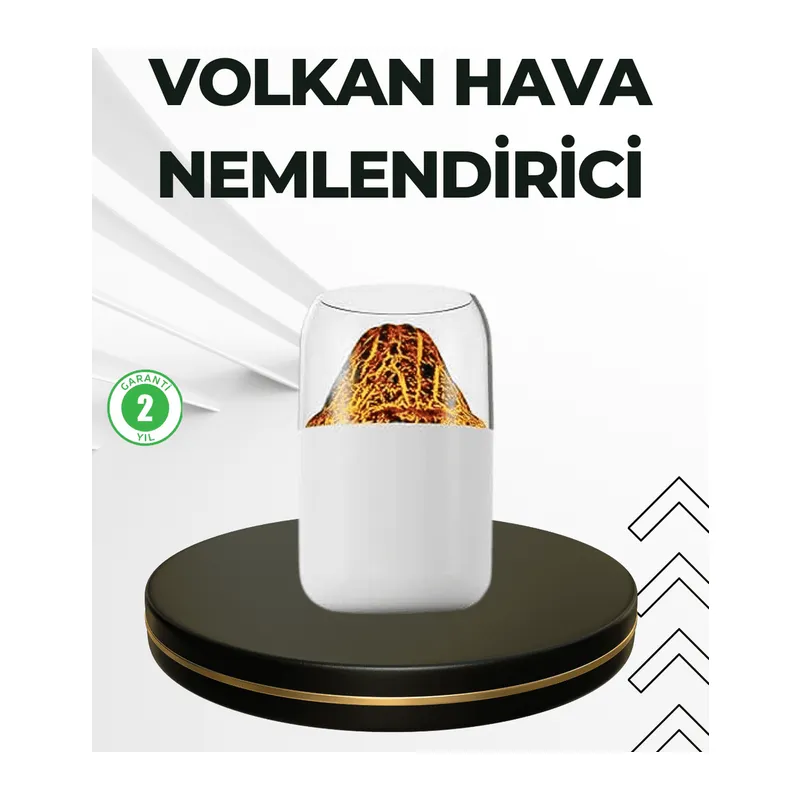 USB Şarjlı Volkanik Tasarımlı Buhar Makinesi