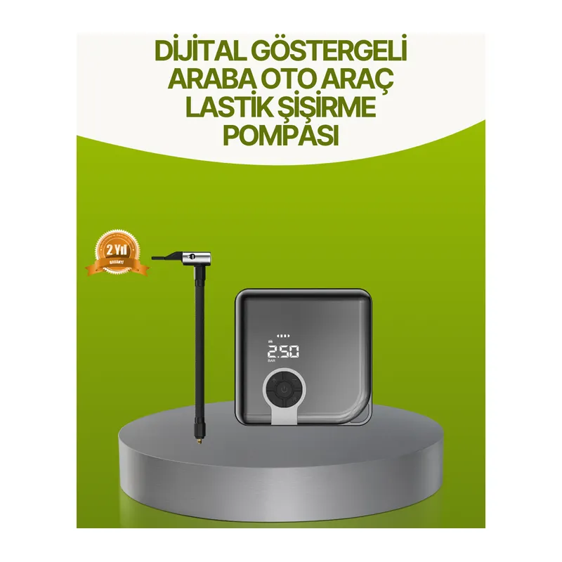 Dijital Ekranlı Taşınabilir Akıllı Diyafram Tip Kompresör