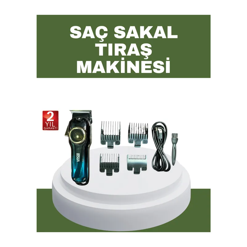 Güçlü Motorlu Paslanmaz Çelik Bıçaklı Saç Kesim Makinesi