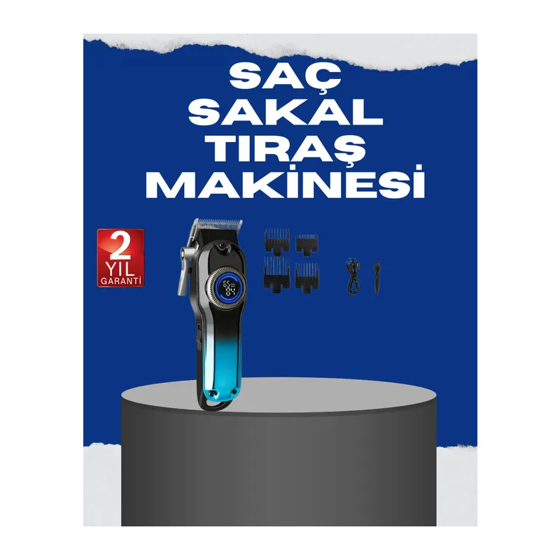USB Type-C Şarjlı Kablosuz/Kablolu Erkek Tıraş Makinesi