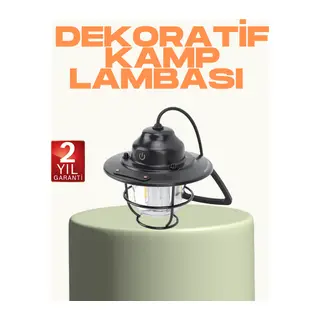 Hafif ve Taşınabilir Retro Tasarım Kamp Lambası
